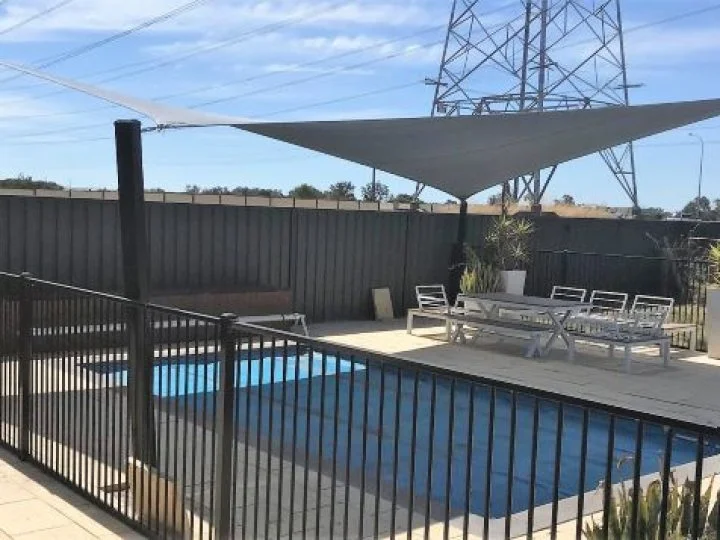 Bennett Springs Hypar Pool Shade Sail
