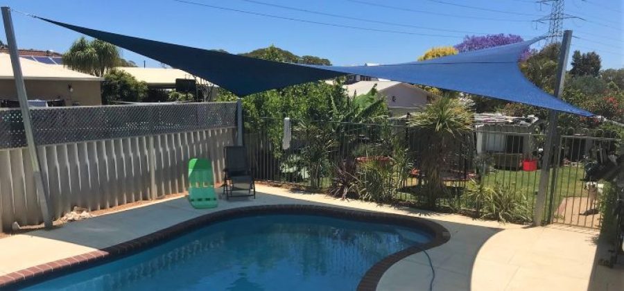 Swan View Pool Shade Sail