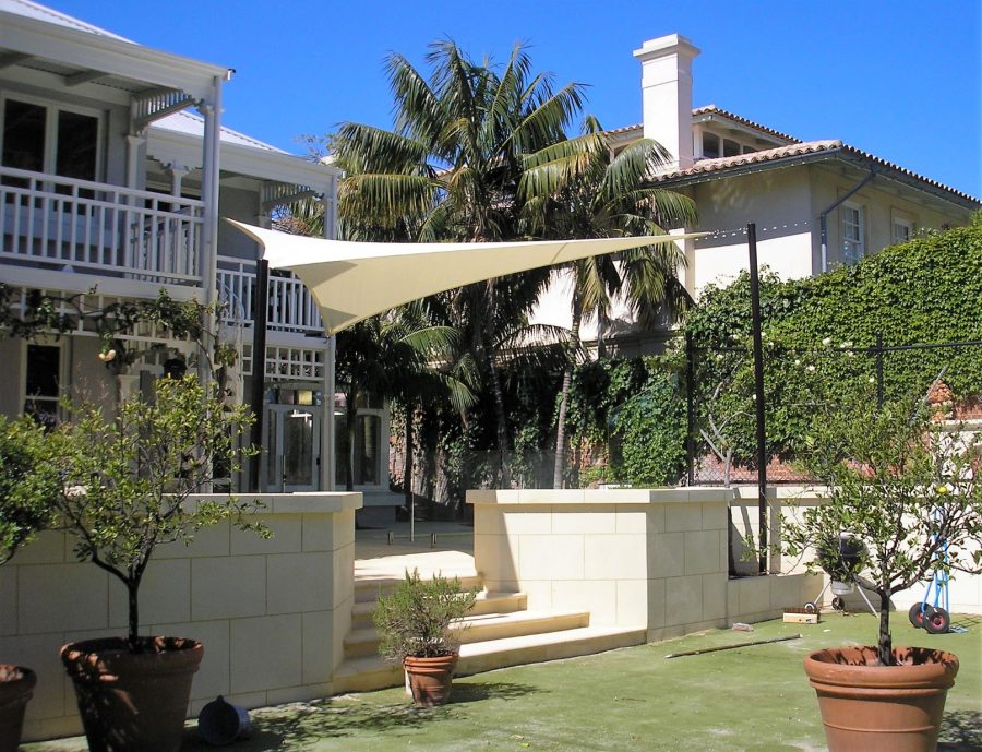 Peppermint Grove Shade Sail in Comshade Porcelain
