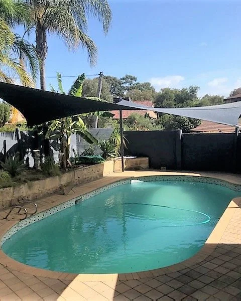 Duncraig Shade Sail over pool