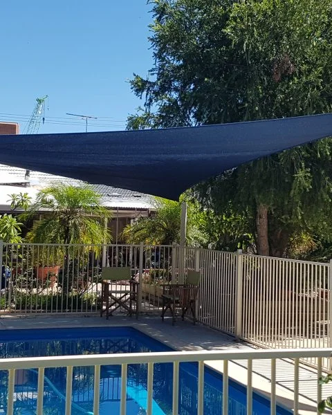 Redcliffe Hypar Shade Sail over Pool