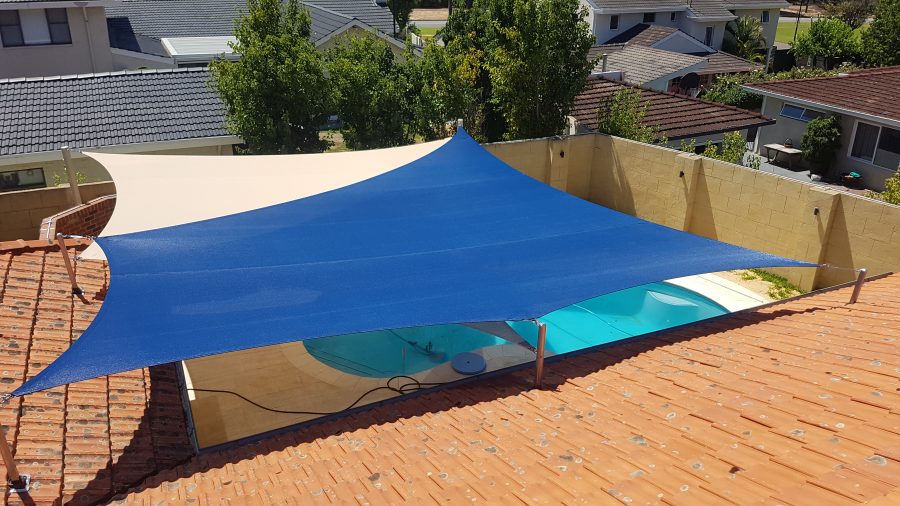 Floreat Shade Sails over a pool