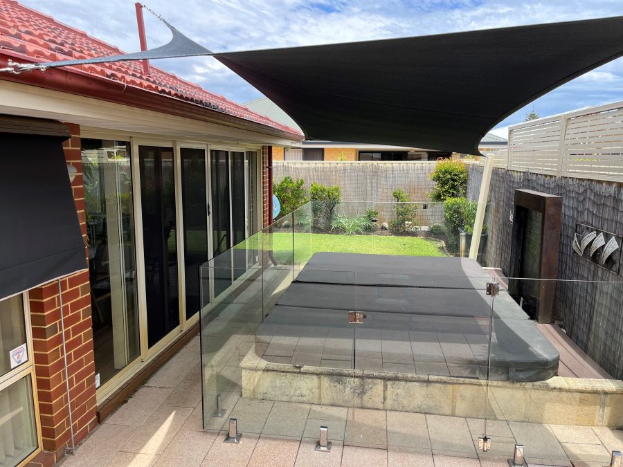 Canning Vale Shade Sail Spa Cover