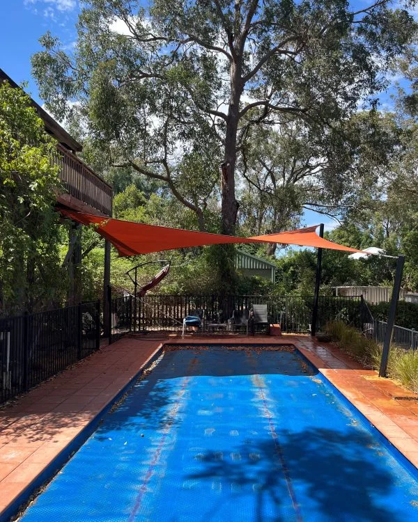 Kalamunda shade sail for over a pool