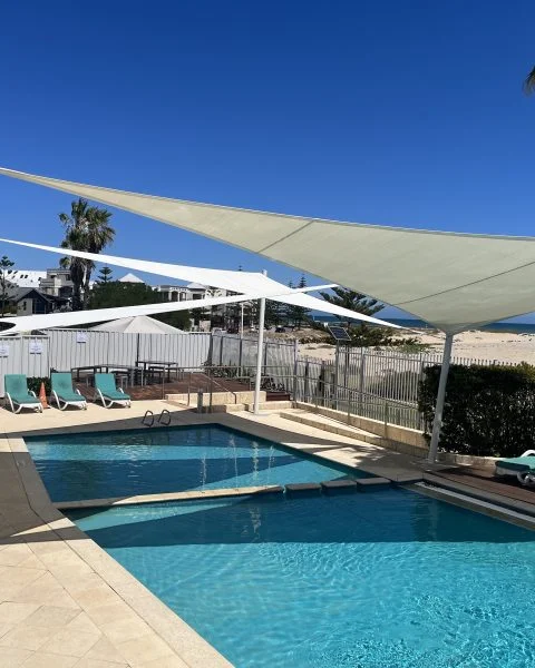 Seashells Resort Mandurah Pool Shade Sails