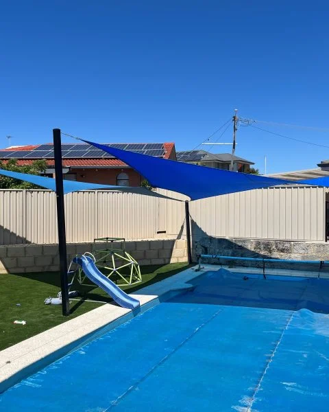 Willetton Shade Sails for Pool and Play area
