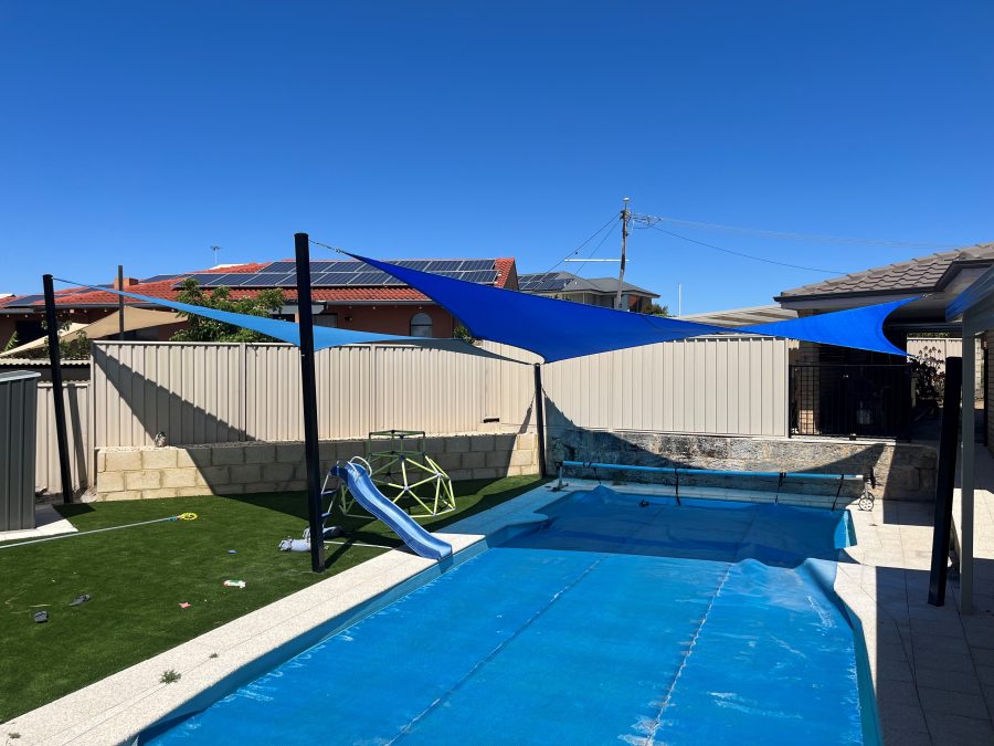 Willetton Shade Sails for Pool and Play area