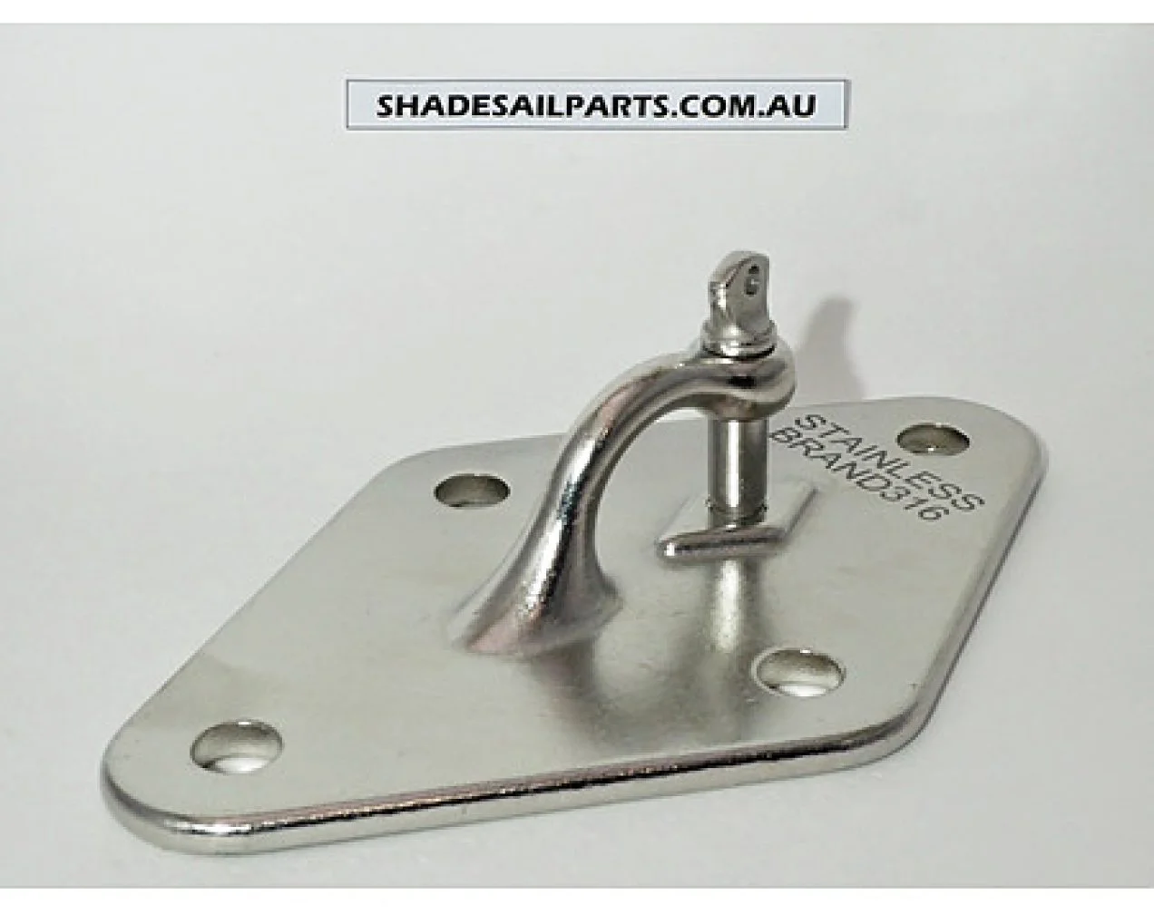 Diamond Shape Wall Plate with 12mm Shackle