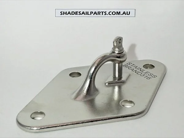 Diamond Shape Wall Plate with 12mm Shackle
